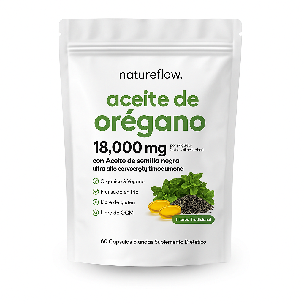 Aceite de Orégano con Aceite de Semilla Negra