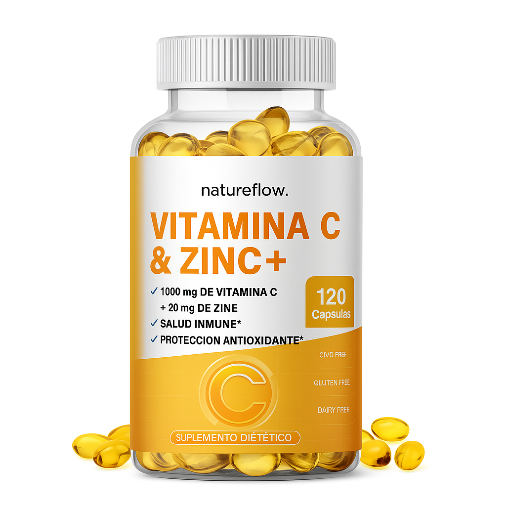 Vitamina C y Zinc - 60 Cápsulas